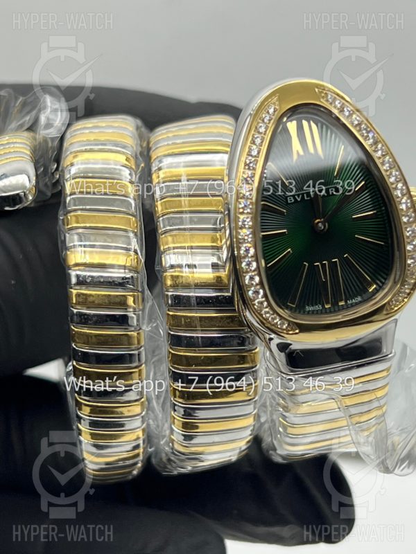 Фото 8 - Bvlgari Serpenti Tubogas 35mm Green