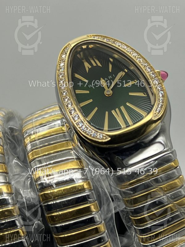 Фото 22 - Bvlgari Serpenti Tubogas 35mm Green