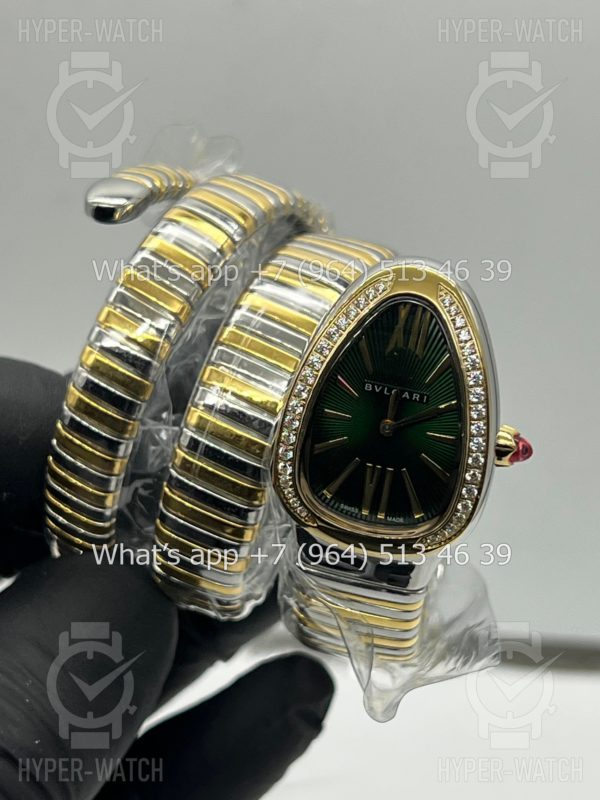 Фото 23 - Bvlgari Serpenti Tubogas 35mm Green