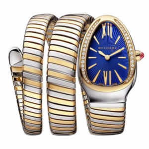 Фото 34 - Bvlgari Serpenti Tubogas 35mm Blue Yellow