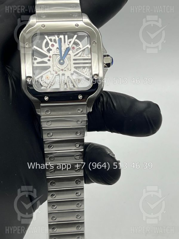 Фото 9 - Cartier Santos de Cartier Skeleton 40mm WHSA0015