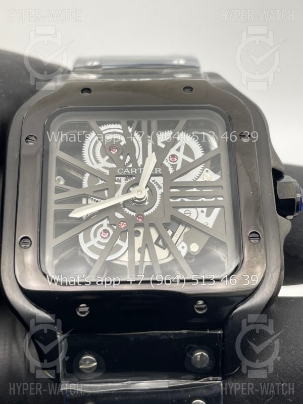 Товар Cartier Santos de Cartier Skeleton 40mm Black Фото 4 - Cartier Santos de Cartier Skeleton 40mm Black