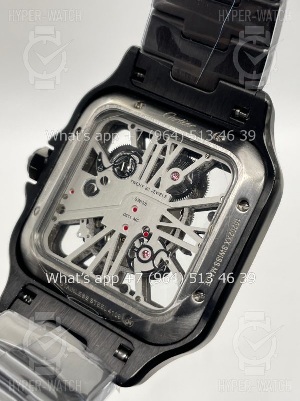 Товар Cartier Santos de Cartier Skeleton 40mm Black Фото 13 - Cartier Santos de Cartier Skeleton 40mm Black