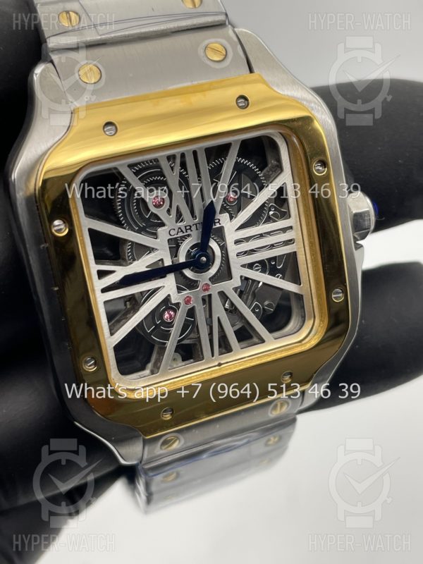 Фото 3 - Cartier Santos de Cartier Skeleton 40mm WHSA0012