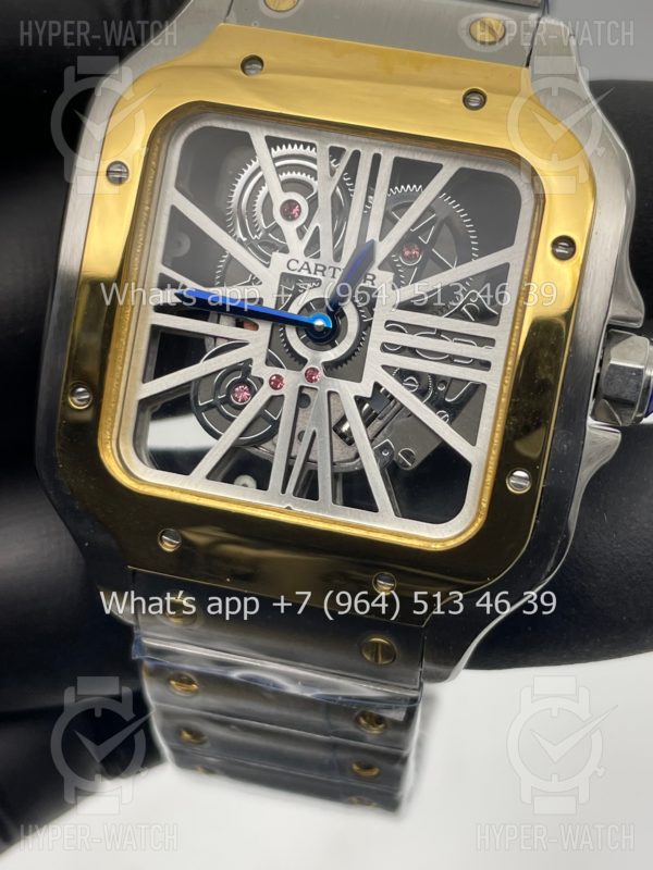 Фото 7 - Cartier Santos de Cartier Skeleton 40mm WHSA0012