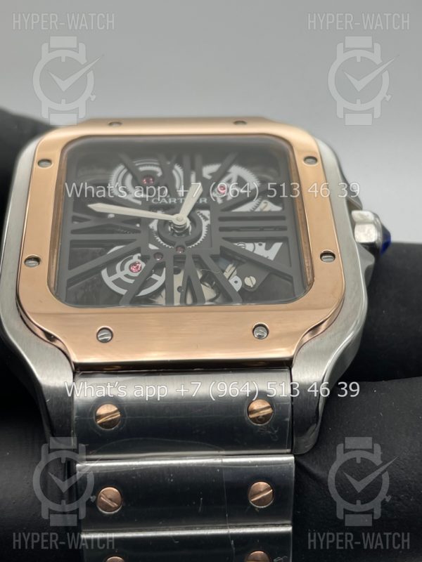 Фото 4 - Cartier Santos de Cartier Skeleton 40mm Steel