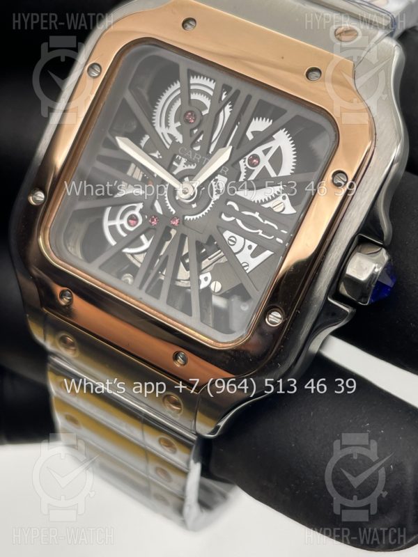 Фото 6 - Cartier Santos de Cartier Skeleton 40mm Steel