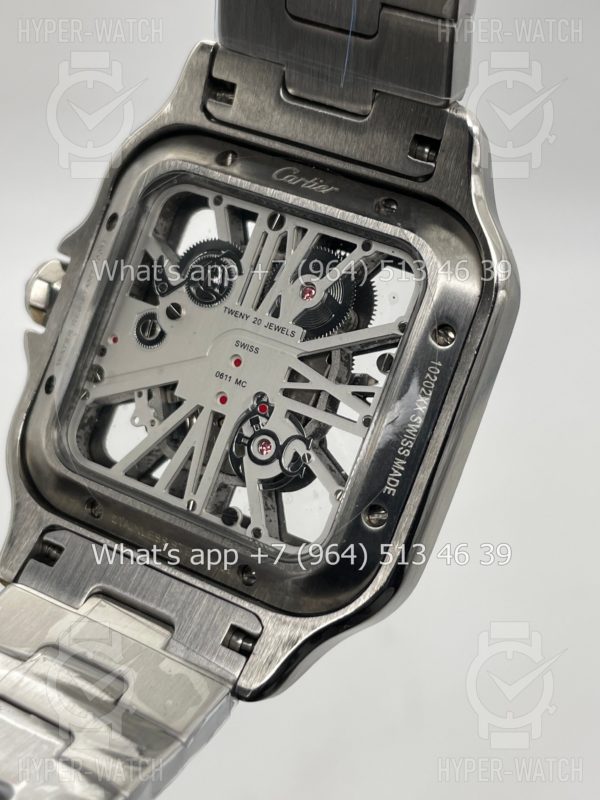 Фото 13 - Cartier Santos de Cartier Skeleton 40mm Steel