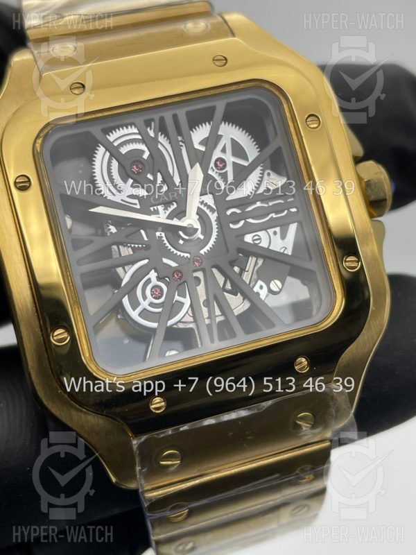 Фото 3 - Cartier Santos de Cartier Skeleton 40mm WHSA0042