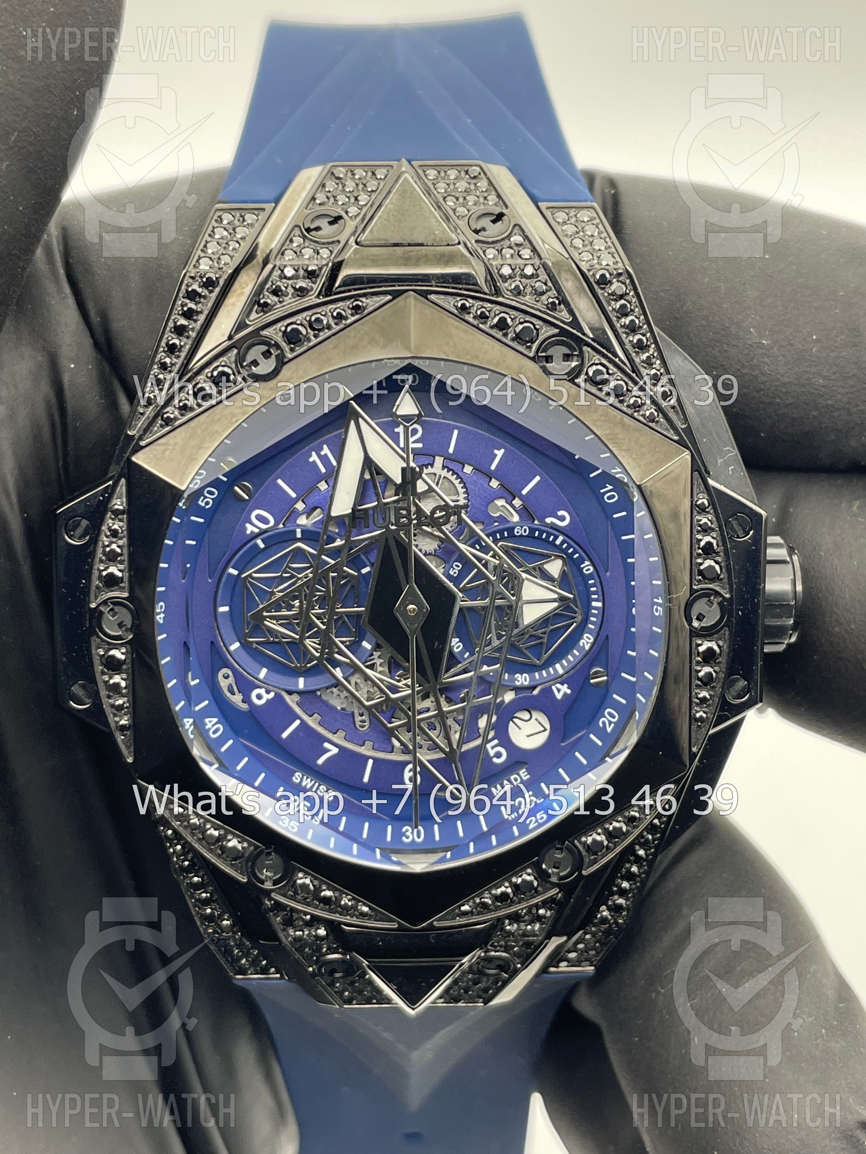 Фото 2 - Hublot Big Bang Sang Bleu II 45 Blue Black