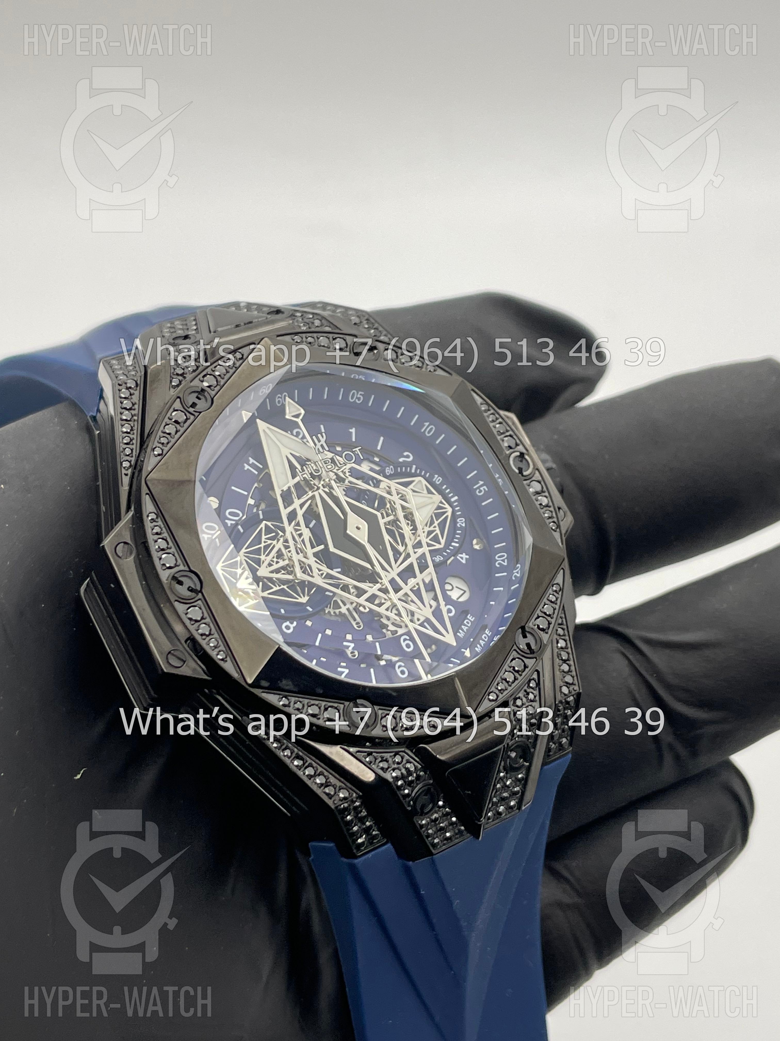 Фото 12 - Hublot Big Bang Sang Bleu II 45 Blue Black