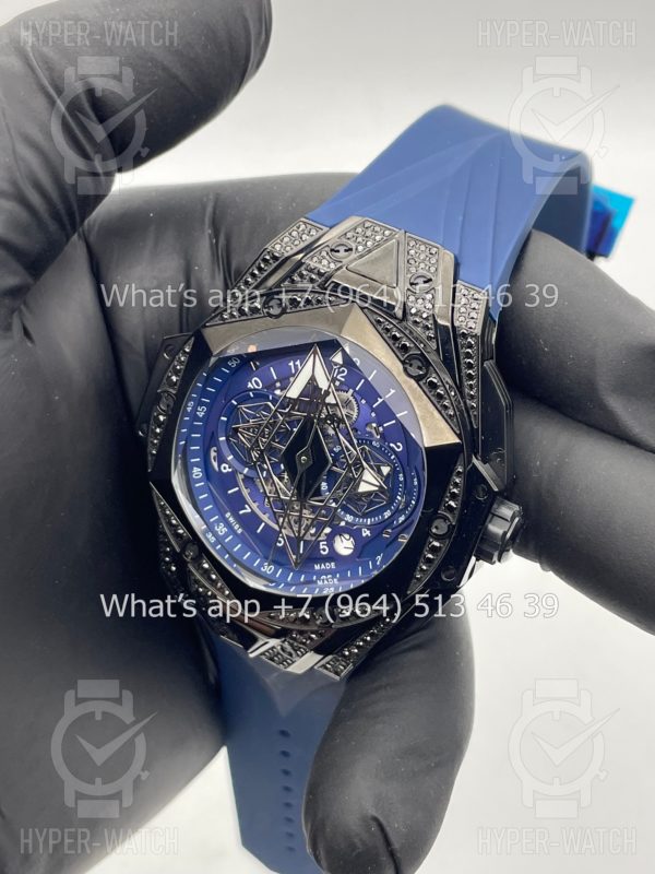 Фото 11 - Hublot Big Bang Sang Bleu II 45 Blue Black
