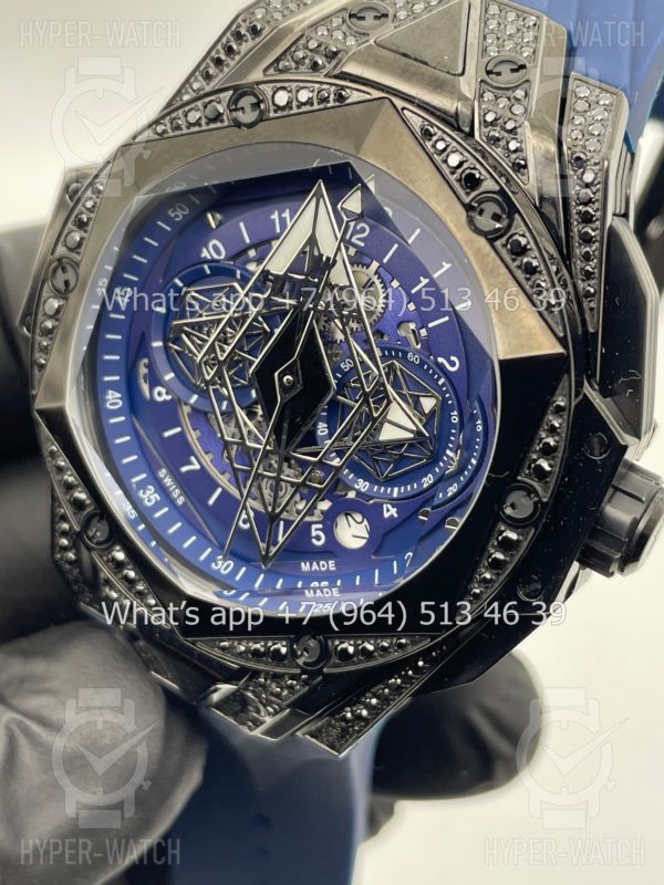 Фото 10 - Hublot Big Bang Sang Bleu II 45 Blue Black
