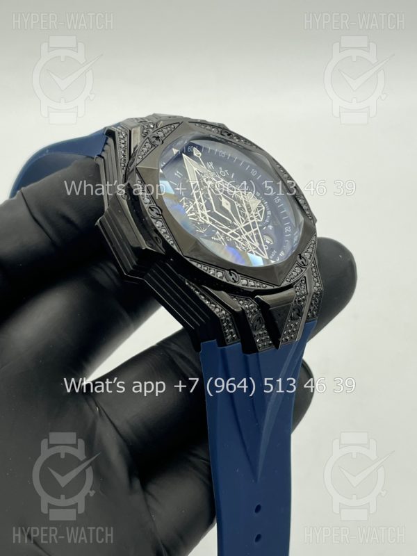 Фото 9 - Hublot Big Bang Sang Bleu II 45 Blue Black