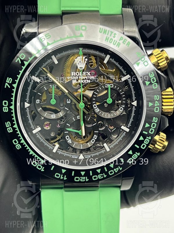 Товар Rolex Cosmograph Daytona 40mm Blaken Skeleton Green Фото 4 - Rolex Cosmograph Daytona 40mm Blaken Skeleton Green