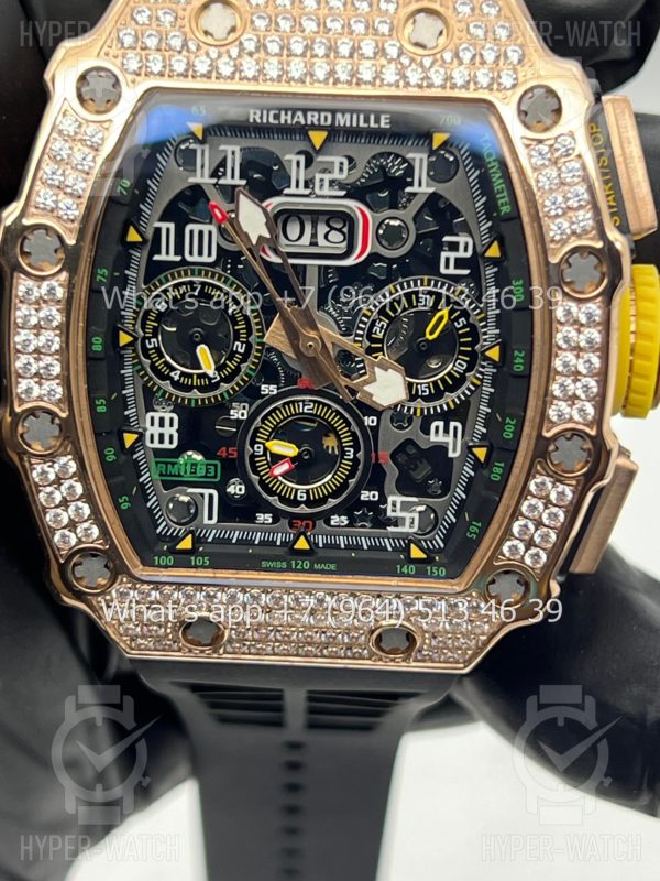 Фото 2 - Richard Mille RM 011-03 Diamond Gold