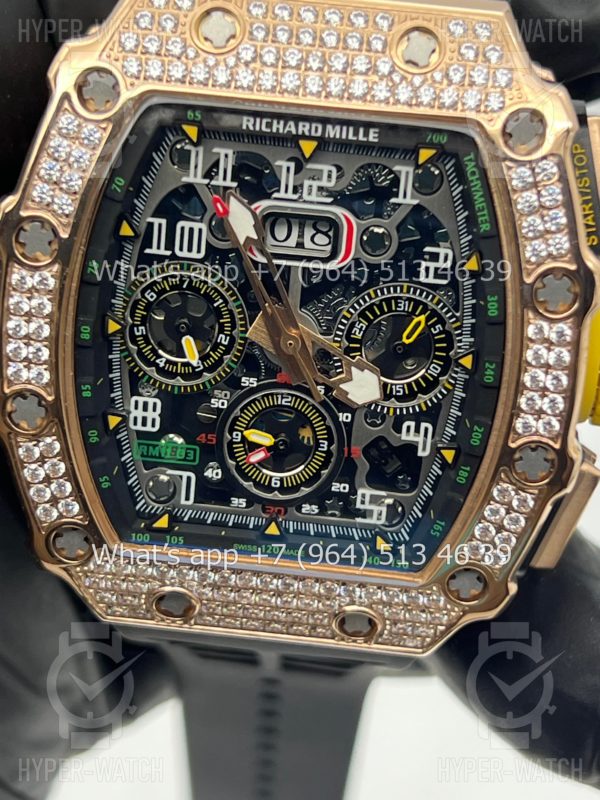 Фото 3 - Richard Mille RM 011-03 Diamond Gold