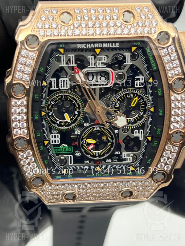 Фото 4 - Richard Mille RM 011-03 Diamond Gold