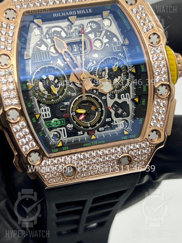 Фото 8 - Richard Mille RM 011-03 Diamond Gold