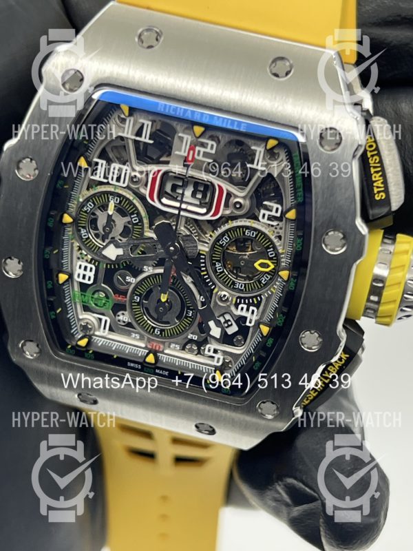 Товар Richard Mille RM 011-03 Steel Yellow Chronograph Фото 2 - Richard Mille RM 011-03 Steel Yellow Chronograph