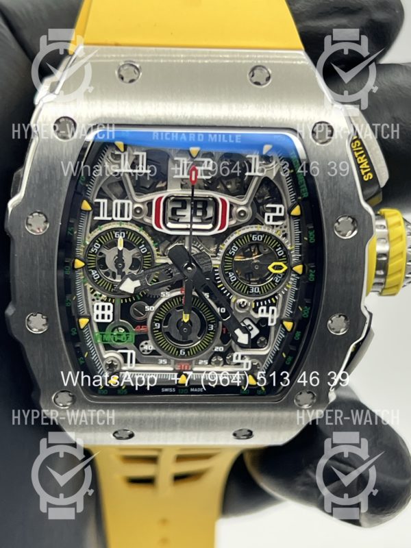 Товар Richard Mille RM 011-03 Steel Yellow Chronograph Фото 3 - Richard Mille RM 011-03 Steel Yellow Chronograph