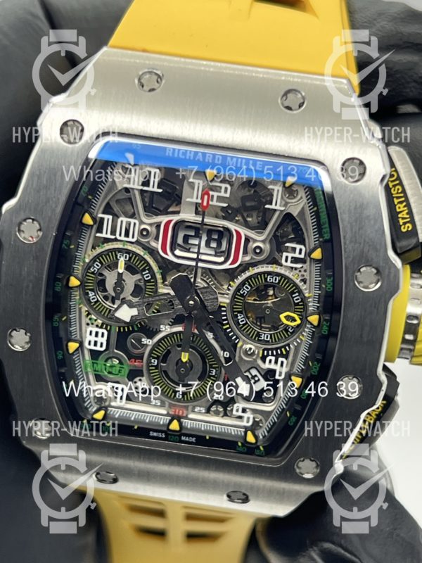 Товар Richard Mille RM 011-03 Steel Yellow Chronograph Фото 4 - Richard Mille RM 011-03 Steel Yellow Chronograph