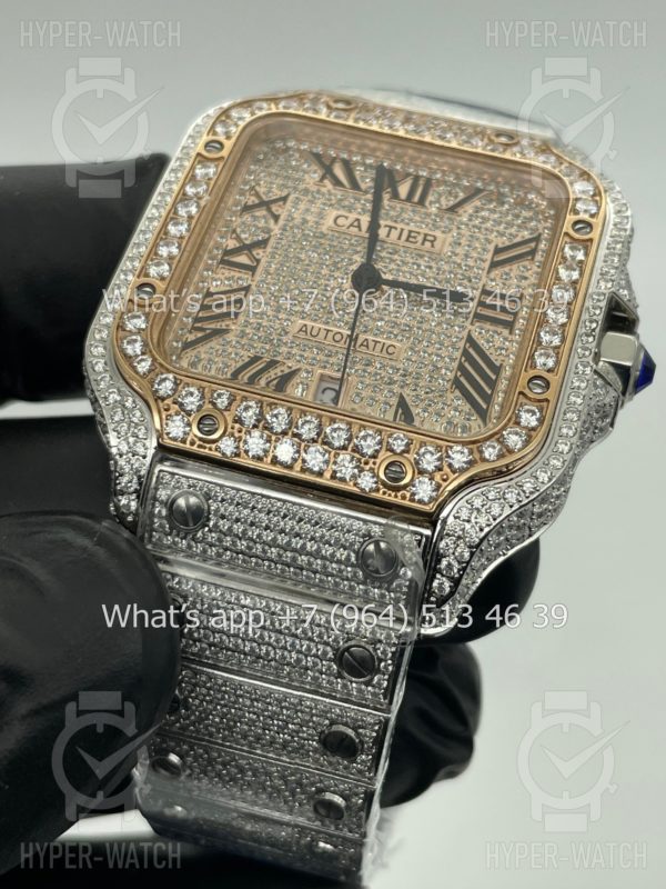 Фото 8 - Cartier Santos de Cartier 40mm Diamond