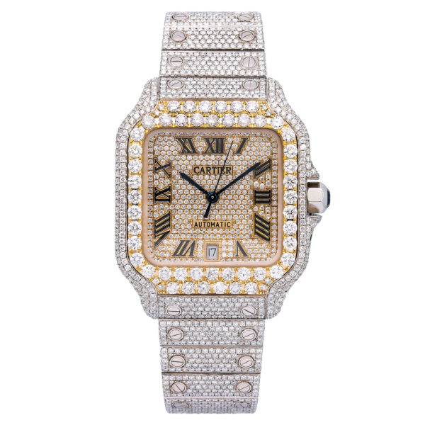 Фото 1 - Cartier Santos de Cartier 40mm Diamond