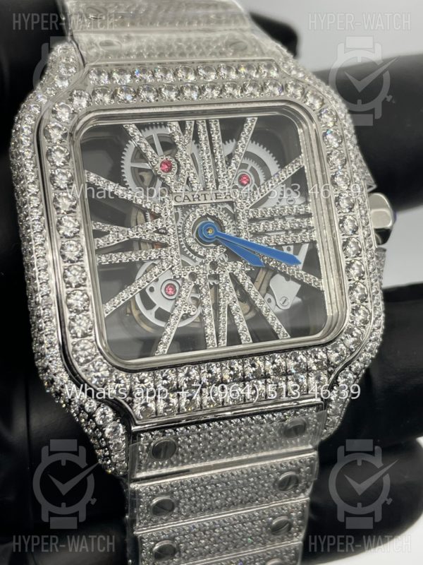 Товар Cartier Santos de Cartier Skeleton 40mm Diamond Steel Фото 3 - Cartier Santos de Cartier Skeleton 40mm Diamond Steel