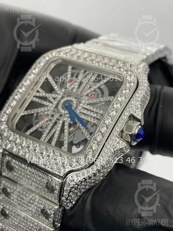Товар Cartier Santos de Cartier Skeleton 40mm Diamond Steel Фото 5 - Cartier Santos de Cartier Skeleton 40mm Diamond Steel