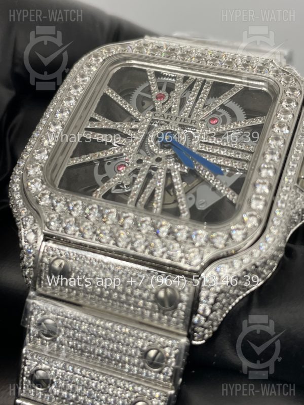 Товар Cartier Santos de Cartier Skeleton 40mm Diamond Steel Фото 6 - Cartier Santos de Cartier Skeleton 40mm Diamond Steel
