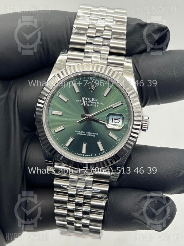 Фото 6 - Rolex Datejust 41mm 126334-0028 VS Green