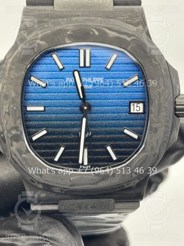 Товар Patek Philippe Nautilus 40mm DiW Carbon 5711 "BLUE GRAIL" Фото 2 - Patek Philippe Nautilus 40mm DiW Carbon 5711 "BLUE GRAIL"
