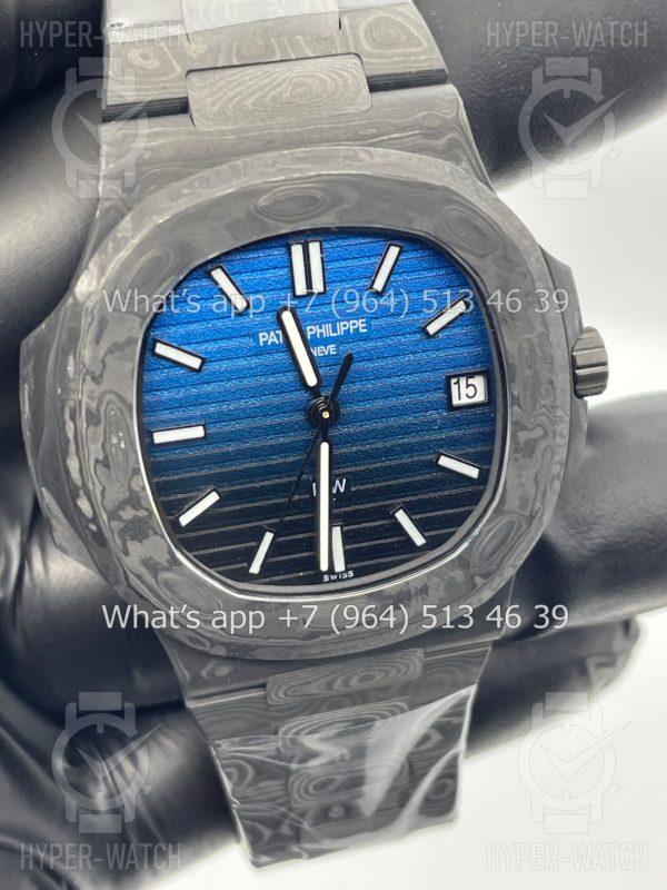 Товар Patek Philippe Nautilus 40mm DiW Carbon 5711 "BLUE GRAIL" Фото 5 - Patek Philippe Nautilus 40mm DiW Carbon 5711 "BLUE GRAIL"