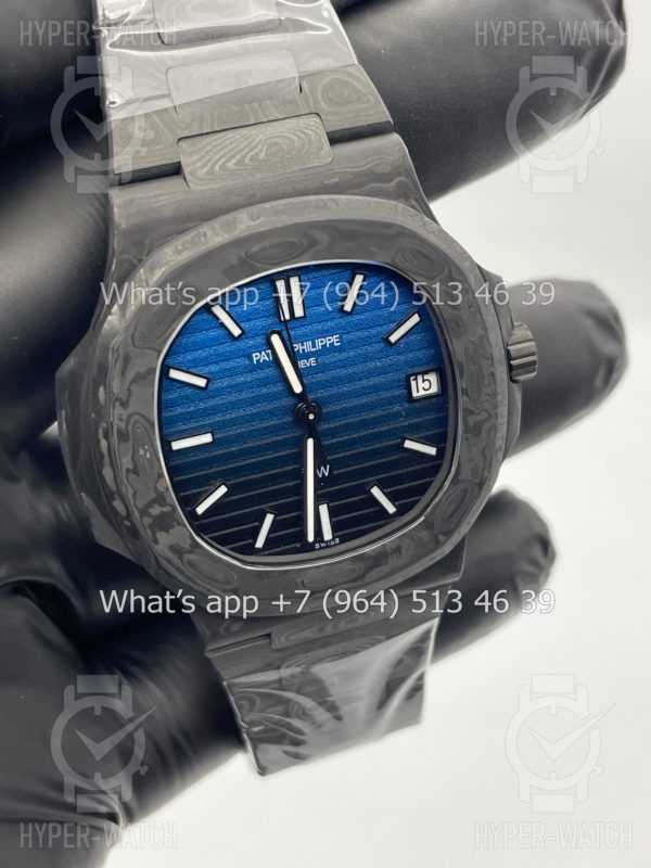 Товар Patek Philippe Nautilus 40mm DiW Carbon 5711 "BLUE GRAIL" Фото 14 - Patek Philippe Nautilus 40mm DiW Carbon 5711 "BLUE GRAIL"