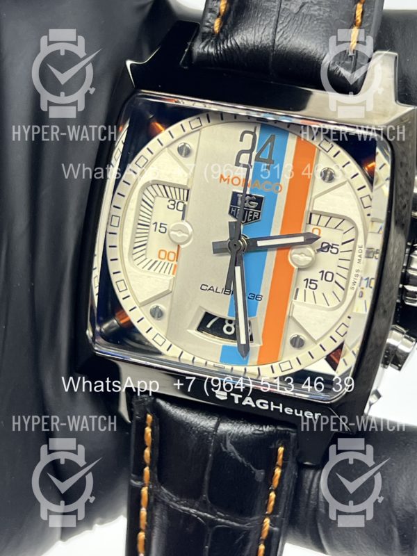 Товар Tag Heuer Monaco 39mm CAL5180 White Dial Фото 4 - Tag Heuer Monaco 39mm CAL5180 White Dial