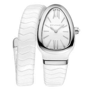 Фото 40 - Bvlgari Serpenti Spiga 35mm White Ceramic