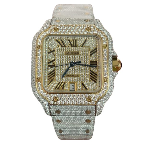 Фото 1 - Cartier Santos de Cartier 40mm Diamond Dial Steel
