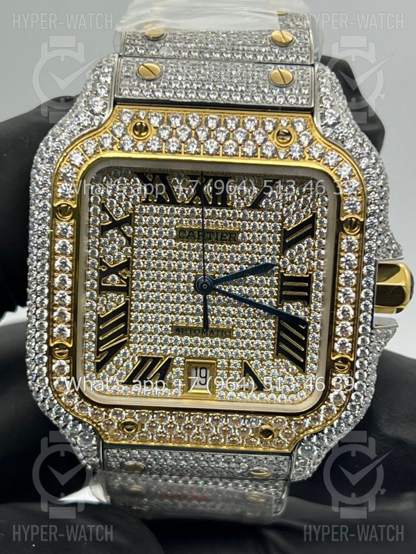 Фото 2 - Cartier Santos de Cartier 40mm Diamond Dial Steel