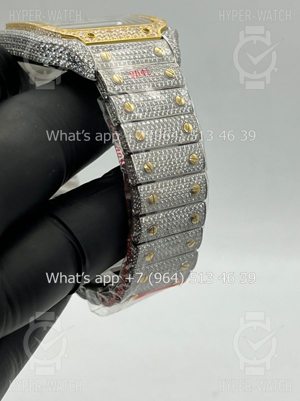 Фото 13 - Cartier Santos de Cartier 40mm Diamond Dial Steel