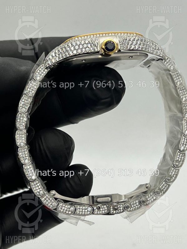 Фото 14 - Cartier Santos de Cartier 40mm Diamond Dial Steel