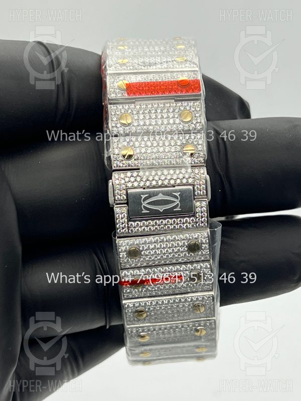 Фото 17 - Cartier Santos de Cartier 40mm Diamond Dial Steel