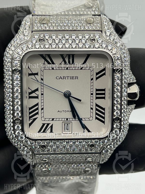 Товар Cartier Santos de Cartier 40mm Diamond White Фото 2 - Cartier Santos de Cartier 40mm Diamond White