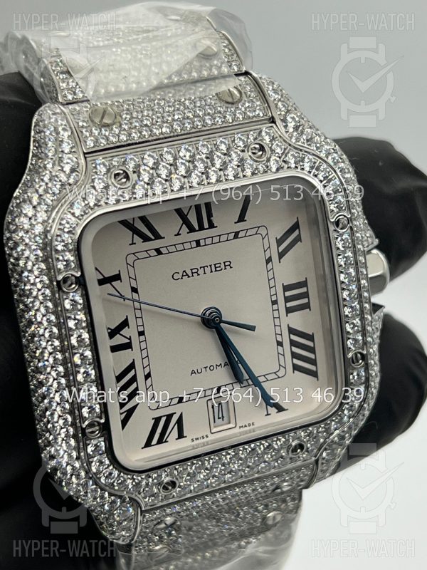 Товар Cartier Santos de Cartier 40mm Diamond White Фото 3 - Cartier Santos de Cartier 40mm Diamond White