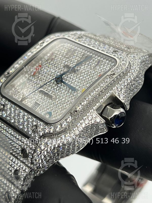 Фото 6 - Cartier Santos de Cartier 40mm Diamond Dial