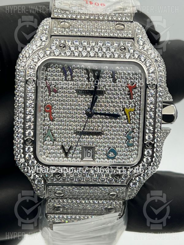 Фото 14 - Cartier Santos de Cartier 40mm Diamond Dial