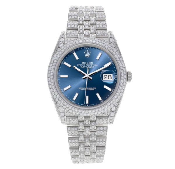 Фото 1 - Rolex Datejust 41mm 126334 Full Pave Blue