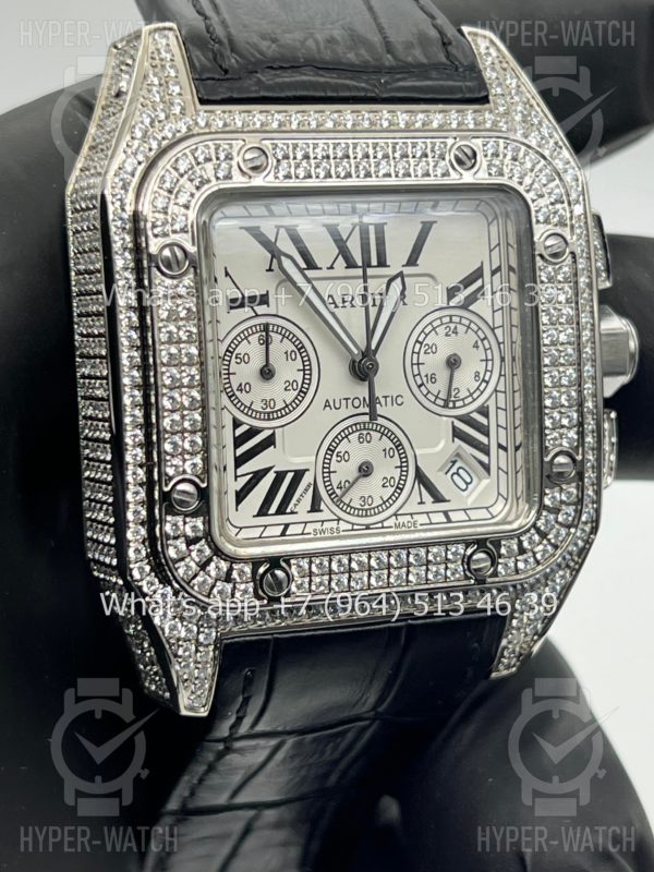 Товар Cartier Santos 100 XL Chronograph 41mm Art 6278 Фото 7 - Cartier Santos 100 XL Chronograph 41mm Art 6278