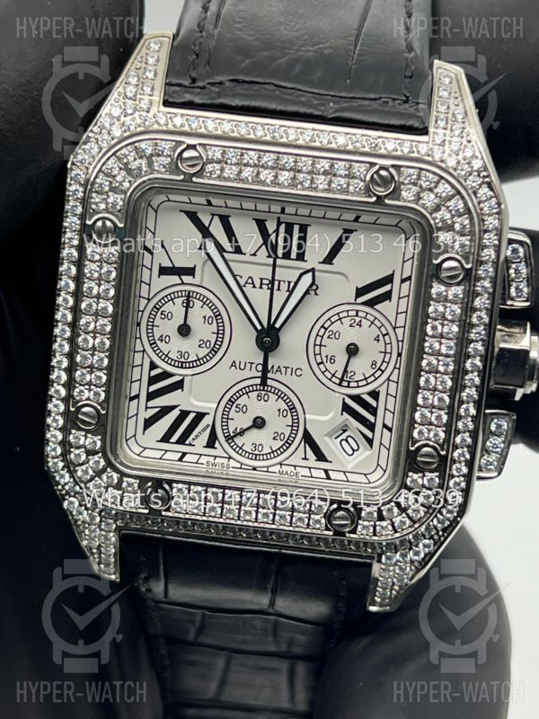Товар Cartier Santos 100 XL Chronograph 41mm Art 6278 Фото 8 - Cartier Santos 100 XL Chronograph 41mm Art 6278