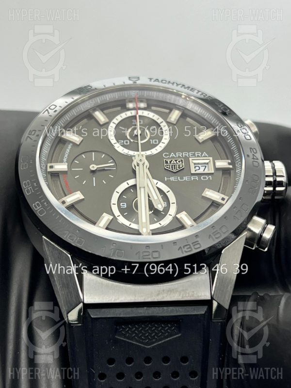 Фото 5 - TAG Heuer Carrera 43mm CAR201W.FT6095